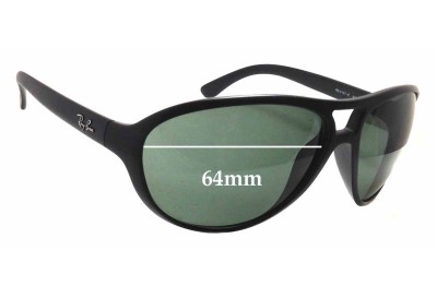 Ray Ban RB4157-E Replacement Lenses 64mm wide 