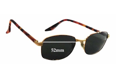 Ray Ban B&L W2190 Replacement Lenses 52mm wide 