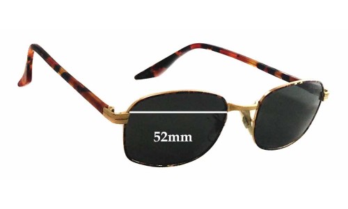 Sunglass Fix Replacement Lenses for Ray Ban B&L W2190 - 52mm Wide 