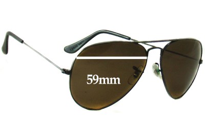 Ray-Ban B&L Aviator L2823 Verres de Remplacement 59mm wide 