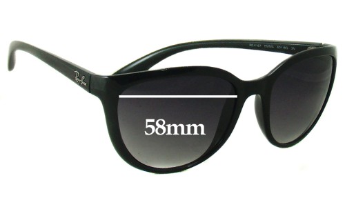 Sunglass Fix Replacement Lenses for Ray Ban RB4167 Emma - 58mm Wide 