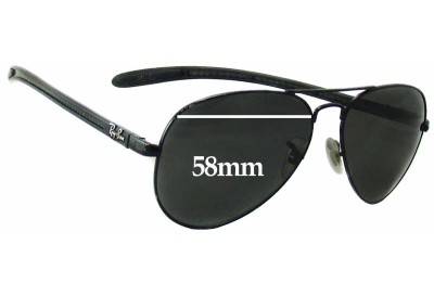 Ray Ban RAM4271AC Replacement Lenses 58mm wide 