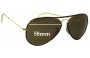 Sunglass Fix Replacement Lenses for Ray Ban RB3025-J-M Aviator - 58mm Wide 