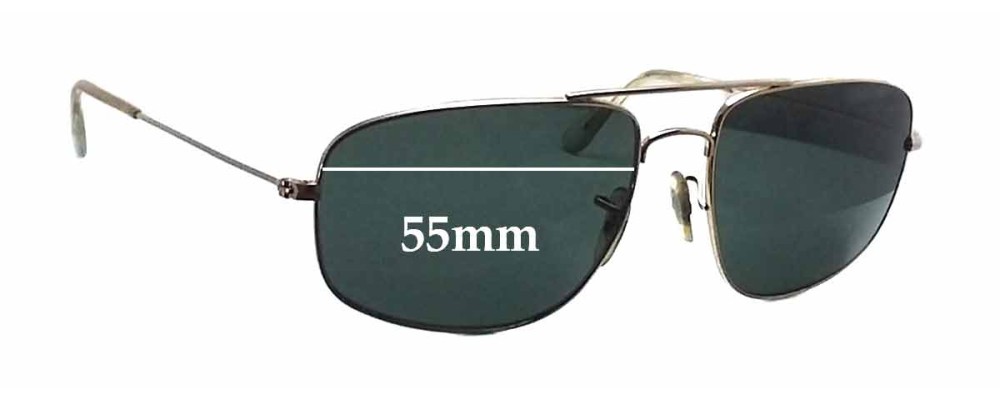 Sunglass Fix Replacement Lenses for Ray Ban RB3145 - 55mm Wide