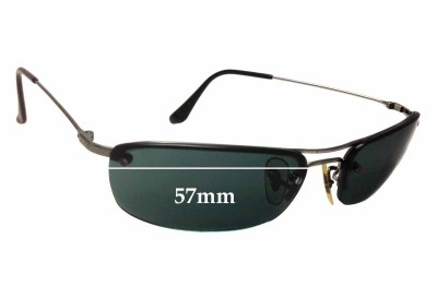 Ray Ban RB3156 - 30mm Tall Replacement Lenses 57mm wide 