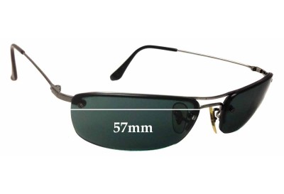 Ray-Ban RB3156 - 30mm Tall Verres de Remplacement 57mm wide 