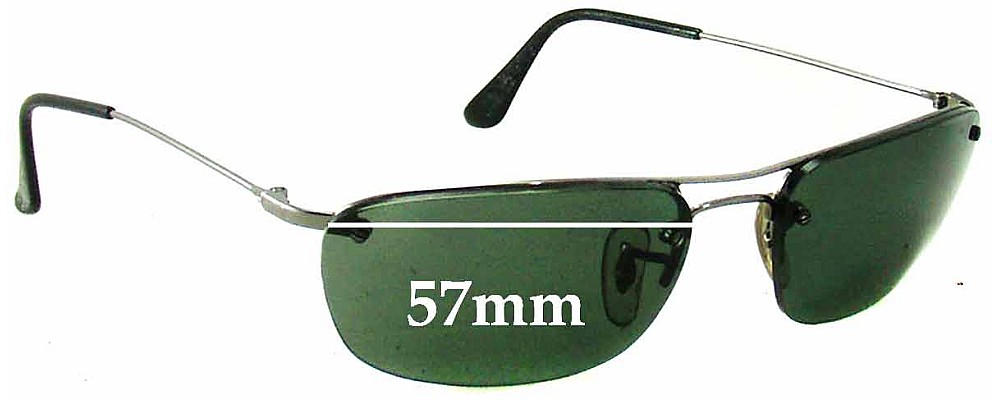 Ray Ban RB3156 Replacement Lenses 57mm 