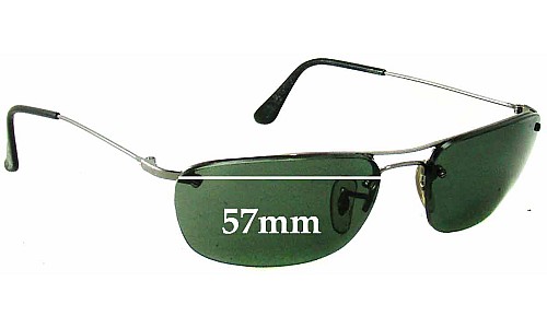 Ray Ban RB3156 - 35mm Tall Lentilles de Remplacement 57mm wide 