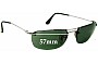 Sunglass Fix Replacement Lenses for Ray Ban RB3156 - 35mm Tall - 57mm Wide 