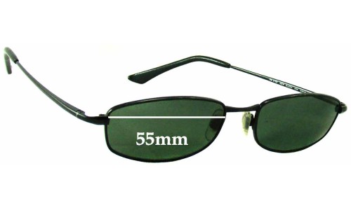 Sunglass Fix Replacement Lenses for Ray Ban RB3198 - 55mm Wide 