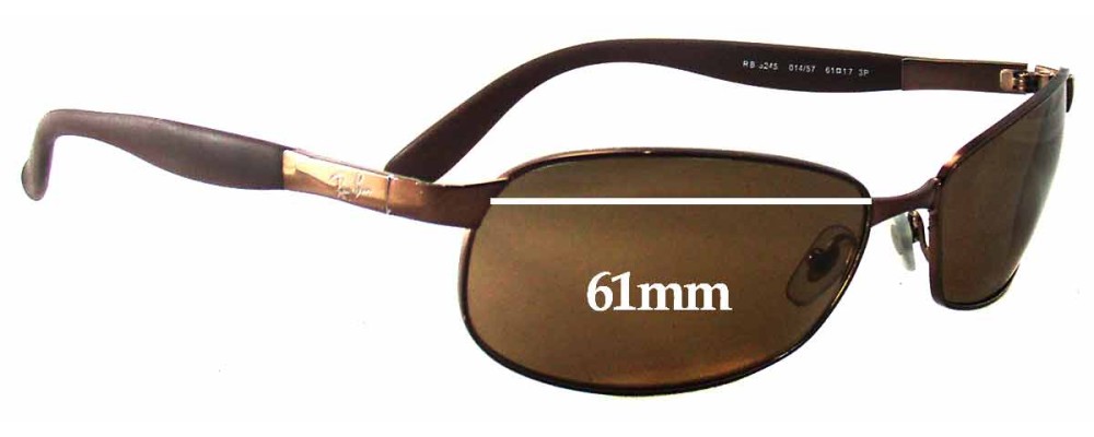 Ray Ban RB3245 Replacement Lenses 61mm 