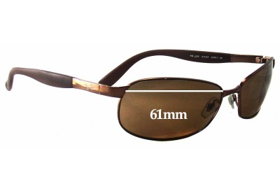 Ray Ban RB3245 Replacement Lenses 61mm wide 