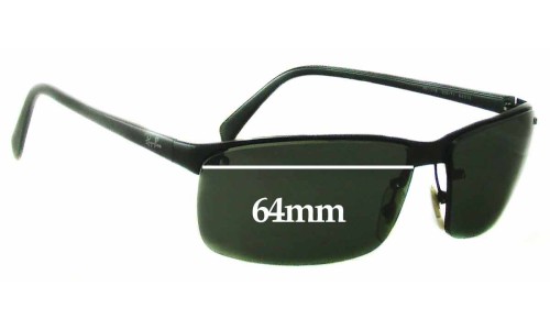 Sunglass Fix Replacement Lenses for Ray Ban RB3276 - 64mm Wide 
