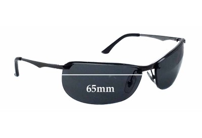 Ray-Ban RB3390 (Same Size Hole) Replacement Lenses 65mm wide 