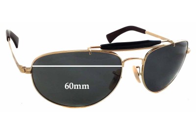 Ray Ban RB3423 Replacement Lenses 60mm wide 