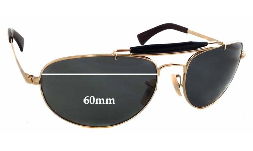 Sunglass Fix Replacement Lenses for Ray Ban RB3423 - 60mm Wide 