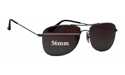 Sunglass Fix Replacement Lenses for Ray Ban RB3477 - 56mm Wide 