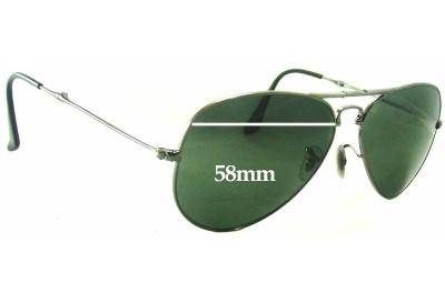 Ray Ban RB3479 Aviator Replacement Lenses 58mm wide 
