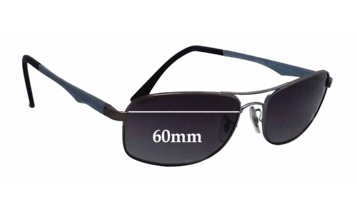 Sunglass Fix Replacement Lenses for Ray Ban RB3484 - 60mm Wide 