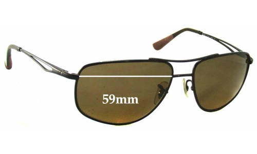Sunglass Fix Replacement Lenses for Ray Ban RB3490 - 59mm Wide 