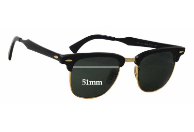 Ray Ban RB3507 Clubmaster Replacement Lenses 51mm wide 