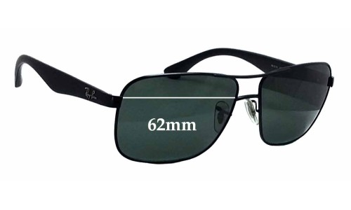 Ray Ban RB3516 Replacement Lenses 62mm wide 