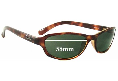 Ray-Ban RB4076 Predator Replacement Lenses 58mm wide 