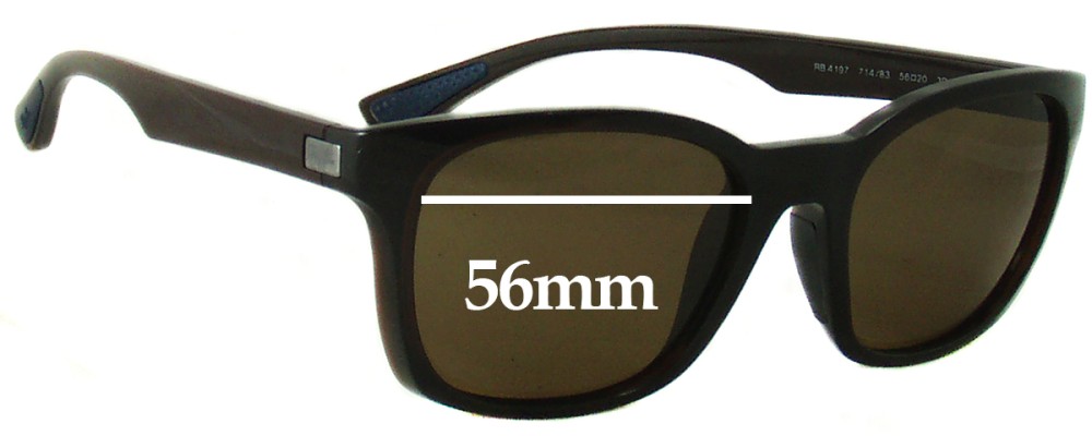Ray Ban RB4197 Replacement Lenses 56mm 