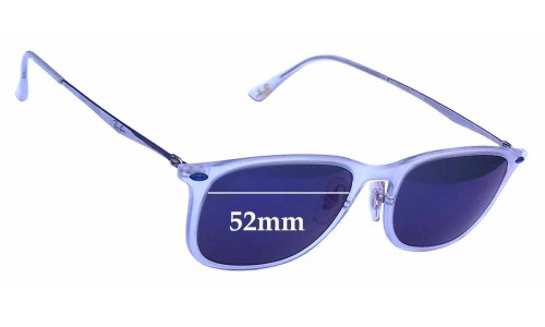 Sunglass Fix Replacement Lenses for Ray Ban RB4225 LightRay - 52mm Wide 
