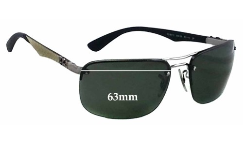 Ray-Ban RB8310 Tech Lentes de Repuesto 63mm wide 