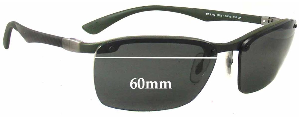 Ray Ban Tech RB8312 Replacement Lenses 