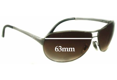 Ray Ban RB3342 Warrior Replacement Lenses 63mm wide 
