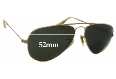 Ray Ban Unknown Model Replacement Lenses 52mm wide 