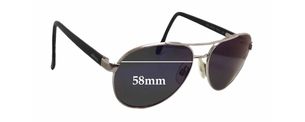 Sunglass Fix Replacement Lenses for Revo 3006 - 58mm Wide