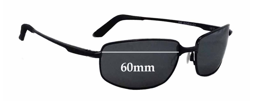 Sunglass Fix Replacement Lenses for Revo RE3084 Discern - 60mm Wide