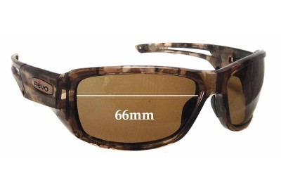 Revo Guide Extreme RE4054 Replacement Sunglass Lenses - 66mm wide 