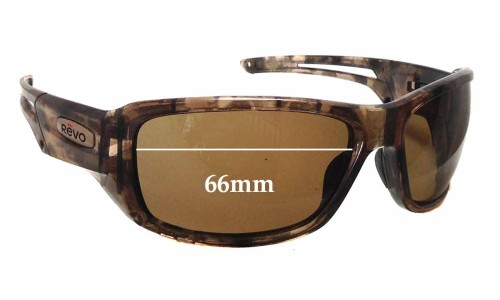 Sunglass Fix Replacement Lenses for Revo RE4054 Guide Extreme - 66mm Wide 