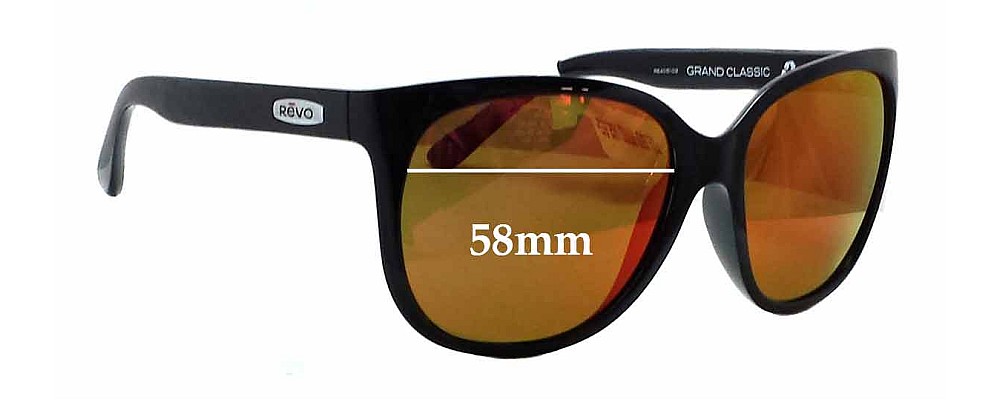 Sunglass Fix Replacement Lenses for Revo RE4051 Grand Classic - 58mm Wide