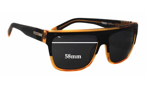Sunglass Fix Lentes de Repuesto para Rip Curl Trigg - 58mm Wide 