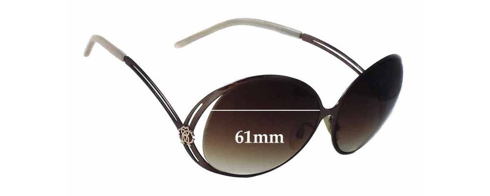 Sunglass Fix Replacement Lenses for Roberto Cavalli Onfale 332 - 61mm Wide
