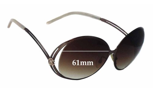Sunglass Fix Replacement Lenses for Roberto Cavalli Onfale 332 - 61mm Wide 