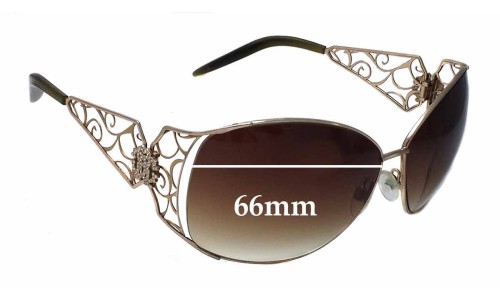 Sunglass Fix Replacement Lenses for Roberto Cavalli Targelle 372S - 66mm Wide 