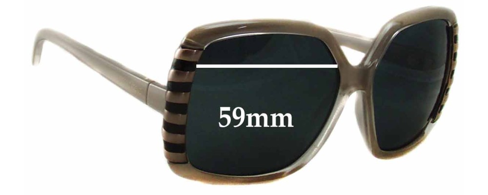 Sunglass Fix Replacement Lenses for Roberto Cavalli Cimbidium 658S - 59mm Wide