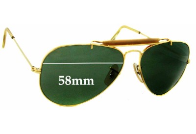 Ray Ban B&L RB3029 Replacement Lenses 58mm wide 