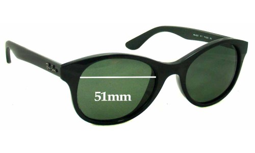 Sunglass Fix Replacement Lenses for Ray Ban RB4203 - 51mm Wide 