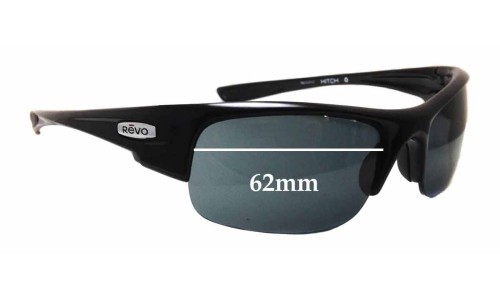 Sunglass Fix Replacement Lenses for Revo RE4047 Hitch - 62mm Wide 