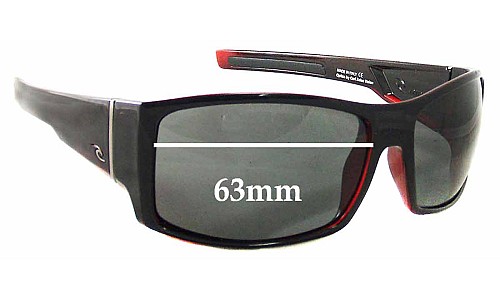 Sunglass Fix Replacement Lenses for Rip Curl Cannons - 63mm Wide 
