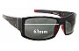 Sunglass Fix Replacement Lenses for Rip Curl Cannons - 63mm Wide 