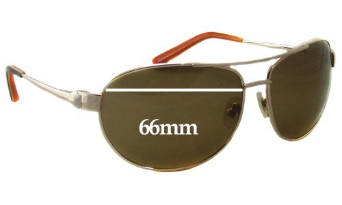 Sunglass Fix Replacement Lenses for S4 S4 JP Aviator - 66mm Wide 