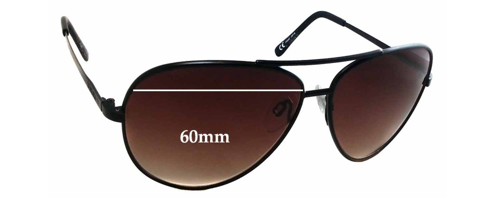 Sunglass Fix Replacement Lenses for Serengeti Large Aviator - 60mm Wide